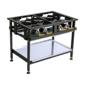 ANVIL BOILING TABLE GAS - COMMERCIAL - 4 BURNER STAGGERED - BTG3004
