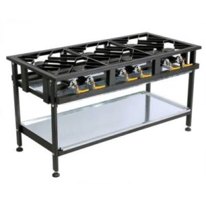 ANVIL BOILING TABLE GAS - COMMERCIAL - 6 BURNER STAGGERED - BTG3006