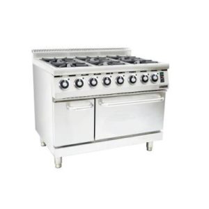 GAS STOVE WITH ELECTRIC OVEN ANVIL - 6 BURNER - COA4006