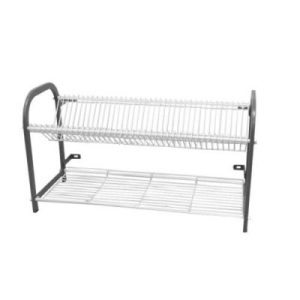 CROCKERY RACK WALL MOUNTED - 802MM - 38 LARGE PLATES + CUP SHELF - CRW0806