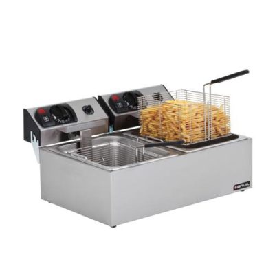 FISH FRYER ANVIL - DOUBLE PAN (ELEC) 2 X 5LT - FFA2002