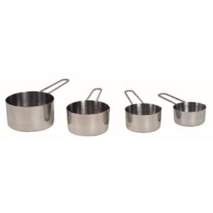 MEASURING CUP SET S/STEEL - 4 PIECE - MCS0004