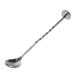 BAR SPOON S/STEEL - 280MM TWIST/MUDDLER - BSS1280