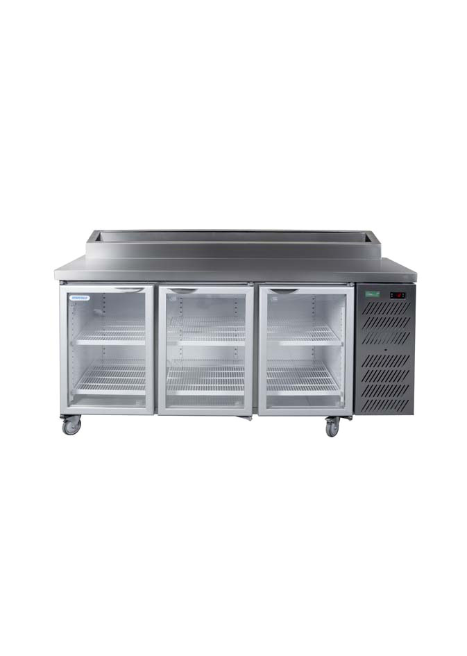 STAYCOLD HDU1800-PHC GLASS DOOR UNDERBAR W/PIZZA TOP - 002813