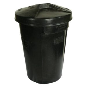 REFUSE BIN 85LT (BLACK) 450 X 630MM (INCLUDES LID) IBP1085