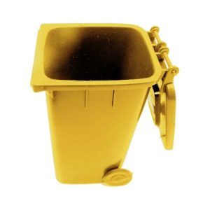 MOBILE REFUSE BIN 130LT (YELLOW) PLASTIC) IBP2130