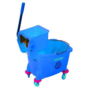 PLASTIC BUCKET & WRINGER – (BLUE) 36LT PBW0004