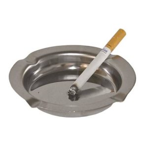 S/STEEL ASHTRAY ROUND - SMALL - SAS0001