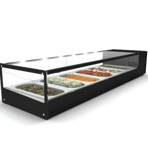 COLD FOOD BAR - SALVADORE 6 INSERT - BLACK (SQUARE) - SDF7006