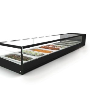 COLD FOOD BAR - SALVADORE 8 INSERT - BLACK (SQUARE) - SDF7008