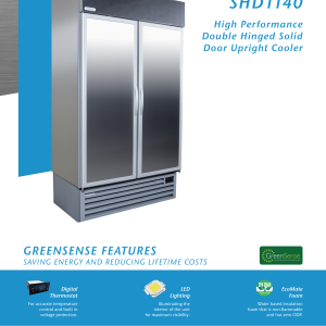 STAYCOLD SHD1140 DOUBLE SOLID HINGED DOOR COOLER - 004170