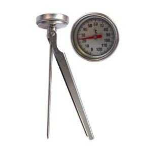 THERMOMETER ROASTING STEEL STEM 140mm 0°C to 120°C COOKING THERMOMETER THR0140