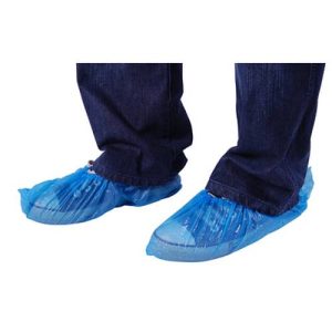 DISPOSABLE PLASTIC SHOE COVERS – BLUE PACK OF 100 UDS0001