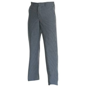 CHEFS UNIFORM – TROUSERS BLUE CHECK – X SMALL UNI1030