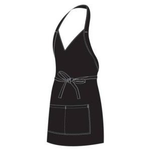 CHEFS UNIFORM – TUXEDO APRON – BLACK UNI4031