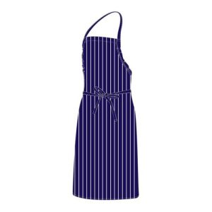 CHEFS UNIFORM – BIB APRON – BLACK PIN STRIPE UNI4038