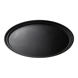 CAMTREAD NON-SLIP FIBERGLASS TRAY OVAL - 60CM W X 73.5CM L - BLACK - CFT0735