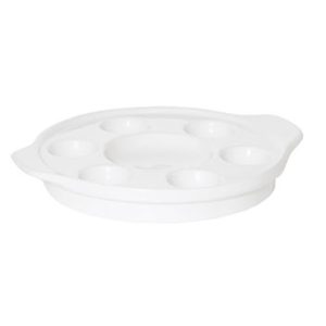 PRIMA FORTIS WHITE SNAIL DISH 20CM - DA-012