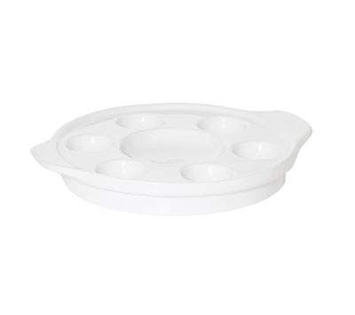PRIMA FORTIS WHITE SNAIL DISH 20CM - DA-012