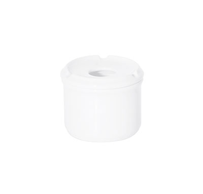 PRIMA FORTIS WHITE OUTDOOR ASHTRAY 9CM - DA-1009