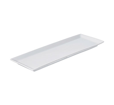 PRIMA FORTIS WHITE CANAPE TRAY 31CM X 11.5CM - DA-1034