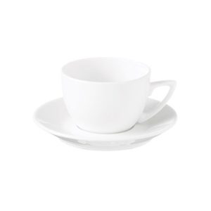 PRIMA FORTIS WHITE FLAT SAUCER 15CM - DA-1044