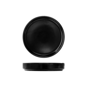STUDIO FORTIS BLACK FLAT BOWL 11CM - DA-1076