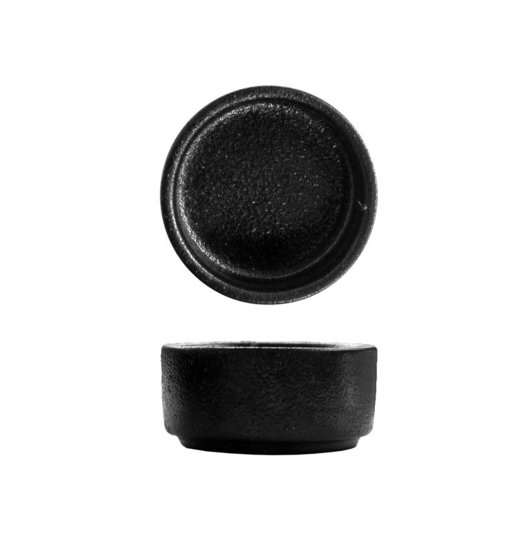 TEMPEST FORTIS BLACK ROUND DISH BLACK 6.5CM - DA-1106