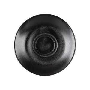 TEMPEST FORTIS BLACK DOUBLE WELL SAUCER 15CM - DA-1116