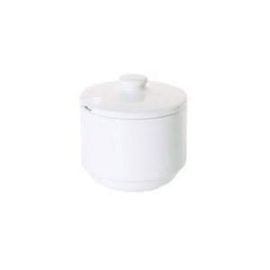 PRIMA FORTIS WHITE SUGAR BOWL WITH LID 20CL - DA-227