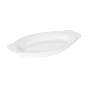 PRIMA FORTIS WHITE OVAL EARED DISH 20CM - DA-238