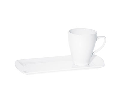 PRIMA FORTIS WHITE SAUCER TRAY 29CM X 13CM - DA-998