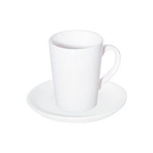 PRIMA FORTIS WHITE DOUBLE WELL SAUCER 15CM - DA-996