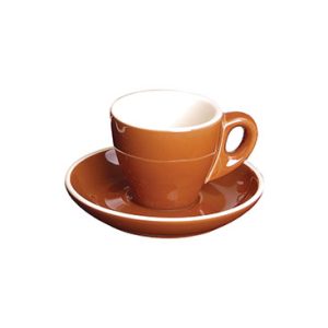 ITALIA FORTIS BROWN ESPRESSO SAUCER 12.5CM - GS-R806S-BR