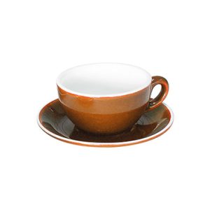 ITALIA FORTIS BROWN CAPPUCCINO SAUCER 14.1CM - GS-R816S-BR