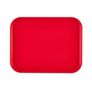 POLYPROPYLENE FAST FOODTRAY RED - 30CM W X 41CM L - PFT0410