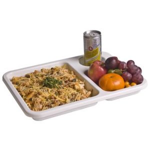 TUFF TRAY FOOD TRAY 3 COMPARTMENTS  (345MM X 264MM X 33MM) - TTR3613