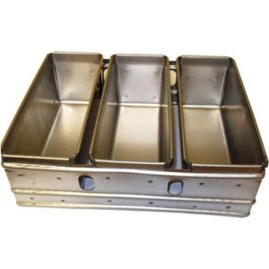 BREAD TRAY ALUSTEEL - THREE TRAY  354MM X 284MM X 115MM - BTA0050