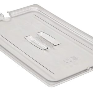 POLYCARBONATE CLEAR LID WITH HANDLE - NOTCHED - FOR 1/1 PANS - INF4002-C