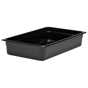 GN FOODPAN 1/1 POLYCARBONATE BLACK 100MM D - INF5100-C