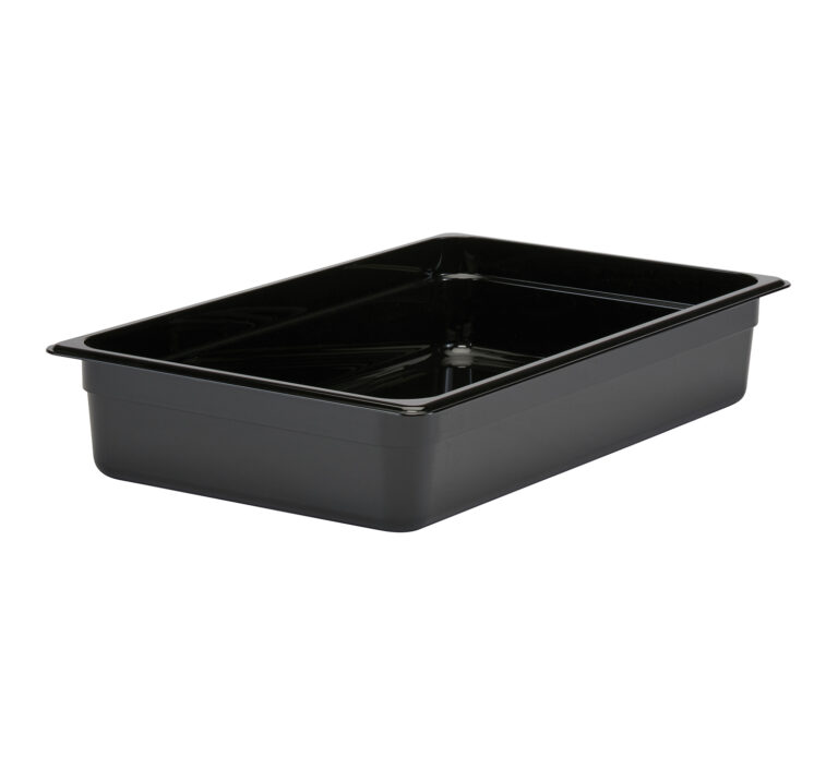 GN FOODPAN 1/1 POLYCARBONATE BLACK 100MM D - INF5100-C