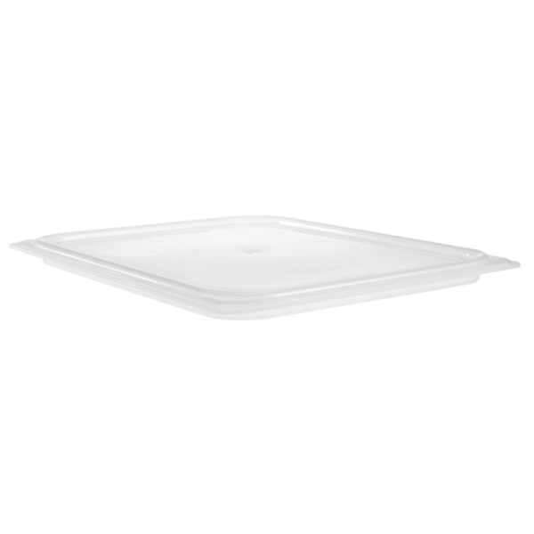 POLYPROPYLENE TRANSLUCENT SNAP ON SEAL COVER FOR 1/2 PANS - INH4004-C