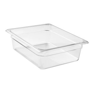 GN FOODPAN 1/2 POLYCARBONATE CLEAR 100MM D - INH4100-C