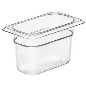 GN FOODPAN 1/9 POLYCARBONATE CLEAR 100MM D - INN5100-C