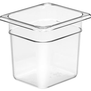 GN FOODPAN 1/6 POLYCARBONATE CLEAR 150MM D - INS4150-C