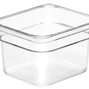 GN FOODPAN 1/6 POLYCARBONATE CLEAR 100MM D - INS5100-C