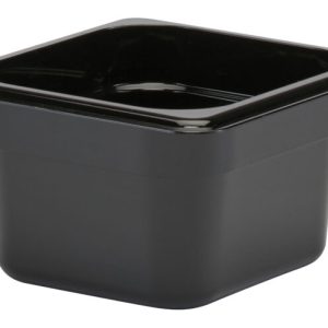 GN FOODPAN 1/6 POLYCARBONATE BLACK 100MM D - INS5150-C