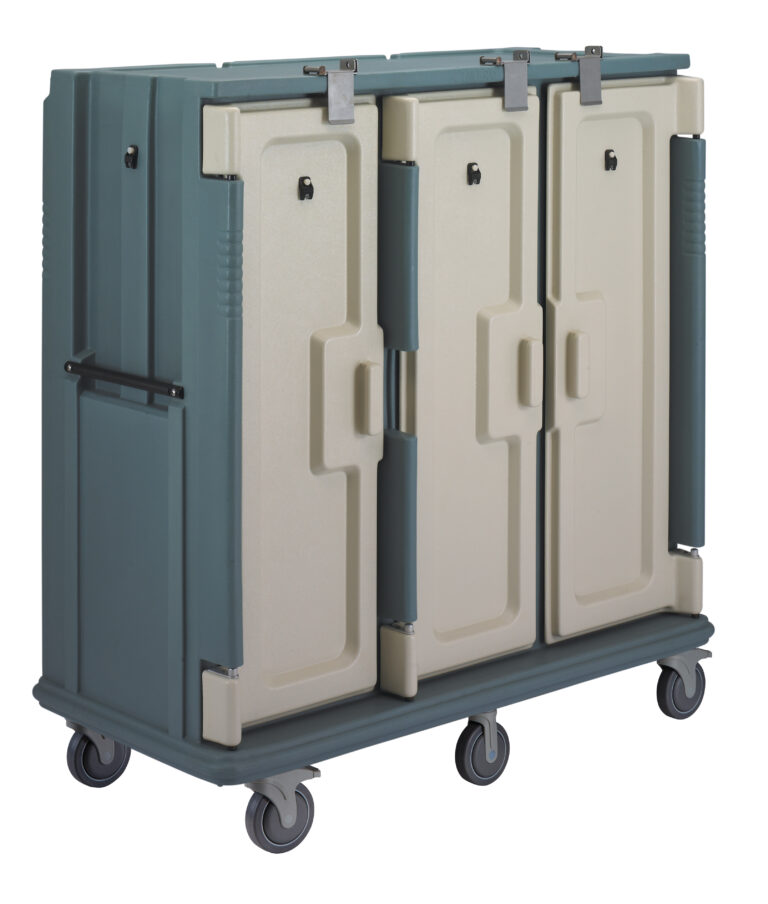 MEAL DELIVERY CART 30 TRAY SLATE BLUE 74.5CM W X 152.5CM L X 161.6CM H - MDC0750