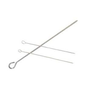 KEBAB SKEWERS S/STEEL (OVAL) - 300MM (12) - KSS1300