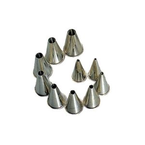 NOZZLE SET METAL - PLAIN 10 PIECE - NSM0010